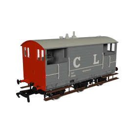 GCR 15T Brake Van CLC (Early) Grey 'No.2166'