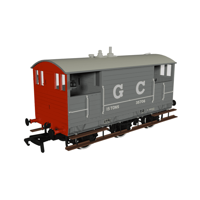 Rapido UK GCR 15T Brake Van GC Grey 'No.35706'