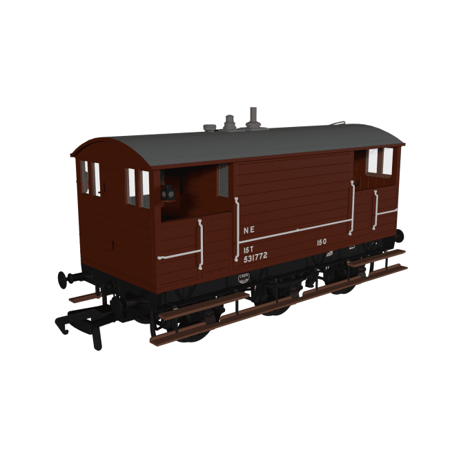 Rapido UK GCR 15T Brake Van LNER Bauxite post-1936 'No.531772'
