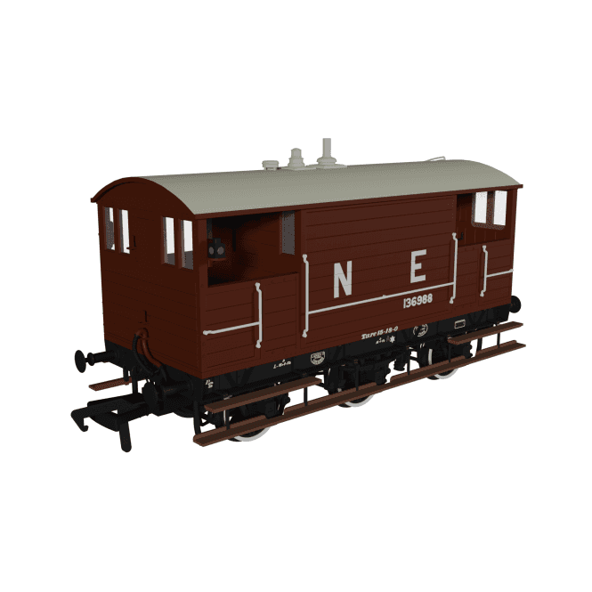 Rapido UK GCR 15T Brake Van LNER Bauxite pre-1936 'No.136988'