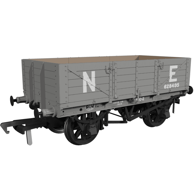 Rapido UK GER Dia.17 5-plank LNER (pre-’36) Grey '628495'