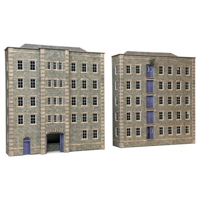 Metcalfe OO Grimy Old Mill - OO Scale