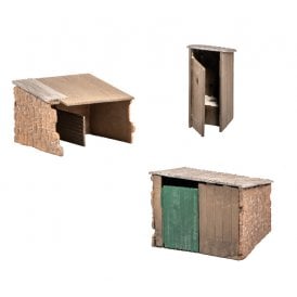 Grotty huts & Privy