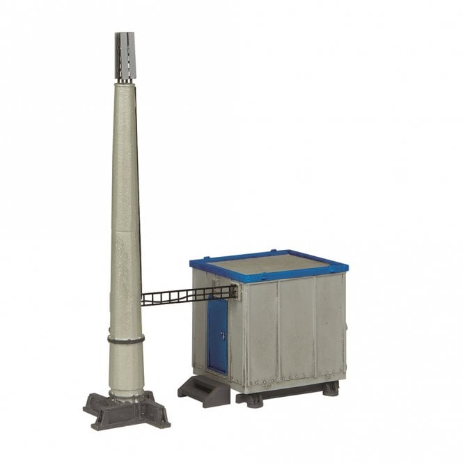 Scenecraft GSM-r Telecom Cabin and Monopole - Blue Cabin (OO)