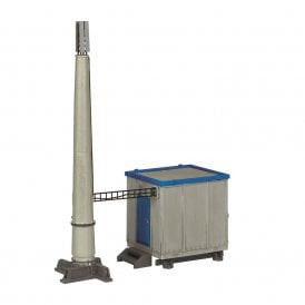 GSM-r Telecom Cabin and Monopole - Blue Cabin (OO)