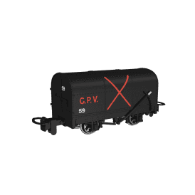 Gunpowder Van Black with Red Cross No.59 (OO-9)
