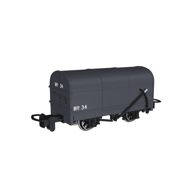Rapido UK Gunpowder Van Plain Dark Grey No.34 (OO-9)