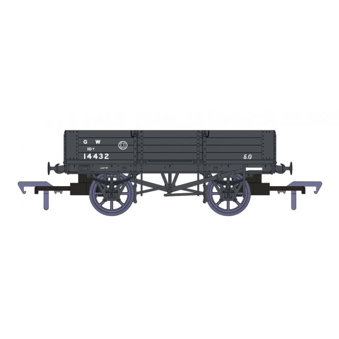 Rapido UK GWR 4 Plank GWR Grey No.14432 (Small Lettering)