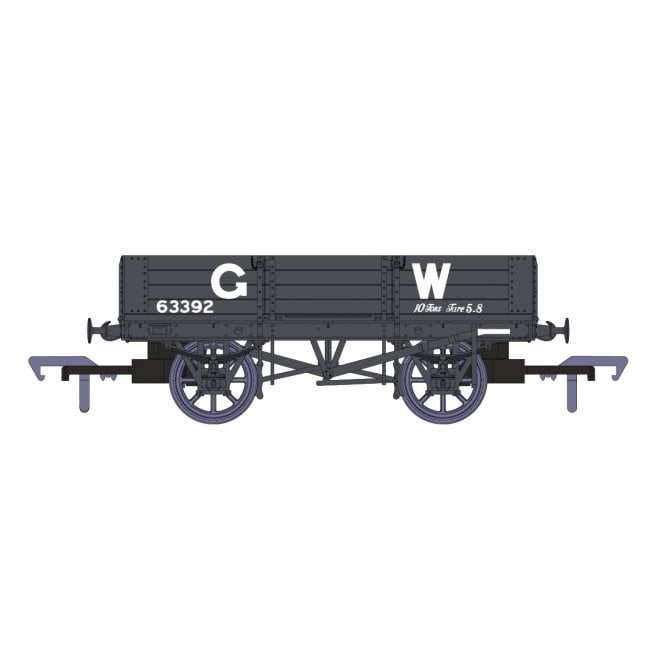 Rapido UK GWR 4 Plank GWR Grey No.63392 (Large Lettering)