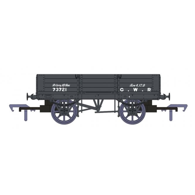 Rapido UK GWR 4 Plank GWR Grey No.73721 (Pre-1904 Livery)
