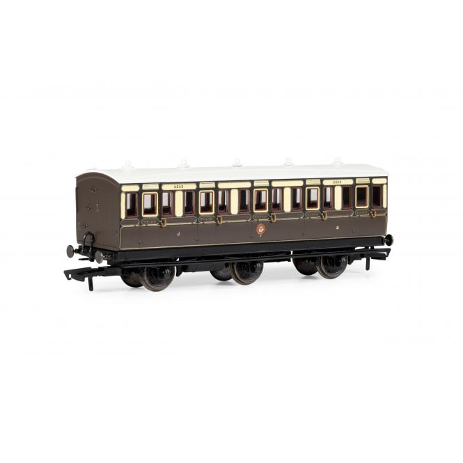 Hornby GWR, 6 Wheel Coach, 3rd Class, 2523 - Era 2/3
