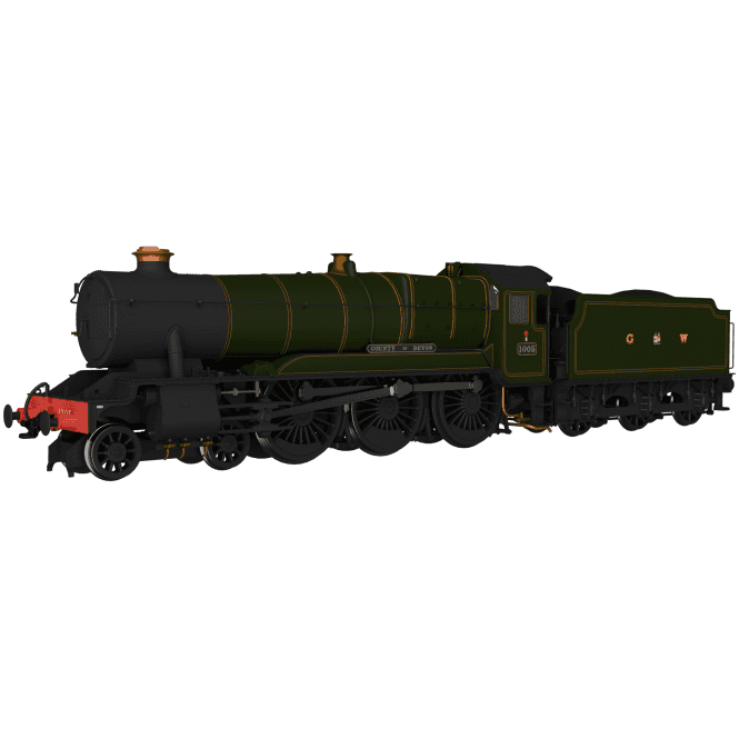 Rapido UK GWR County No.1005 'County of Devon' G.W. Lined Green