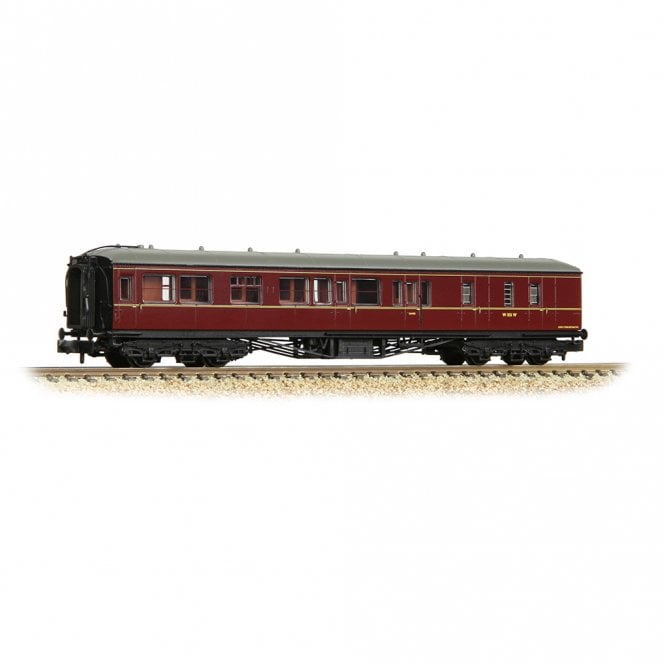 Graham Farish GWR Hawksworth Brake Second Corridor BR Maroon W851W