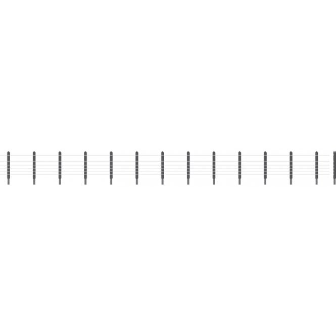 Ratio GWR Lineside Fencing - (36 posts with wire)