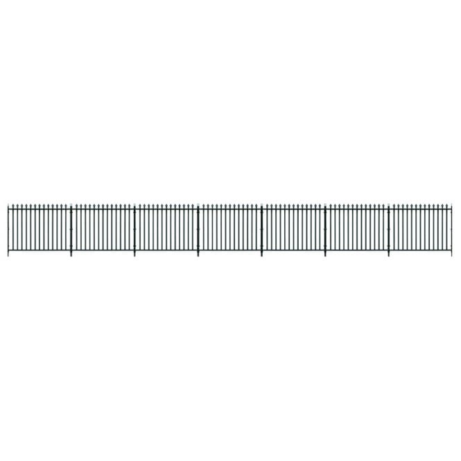 Peco GWR Spear Fencing-St & Gates -Fencing(890mm)1 Lge 2 sml Gates