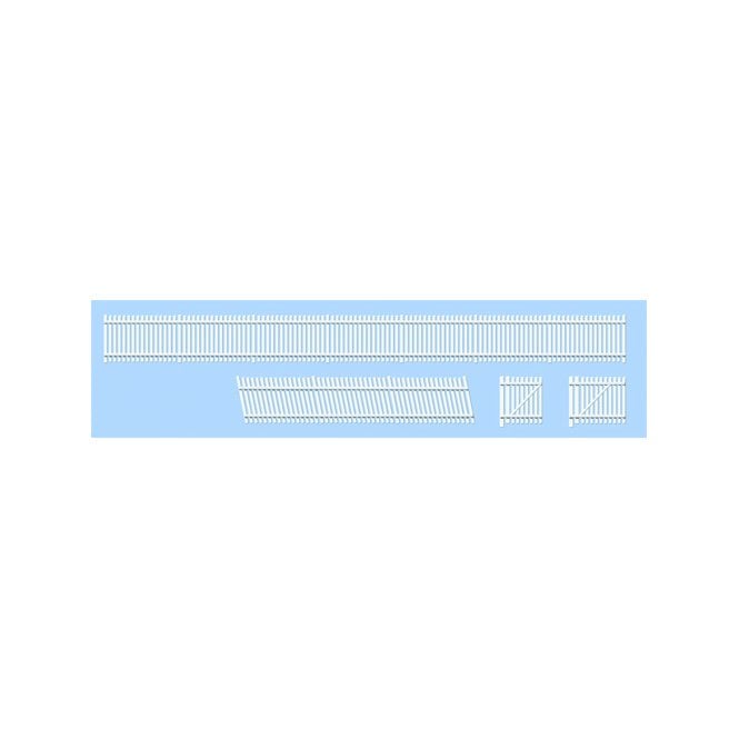 Ratio GWR Station Fencing - White