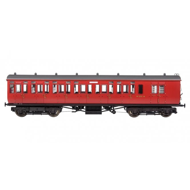 Dapol GWR Toplight Mainline City BR Maroon 2nd Brake 3757 S6