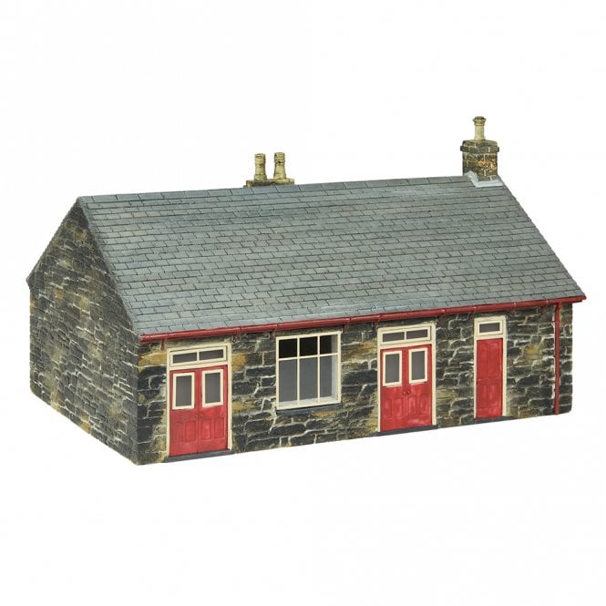 Scenecraft Harbour Station Booking Office - Red (OO-9)
