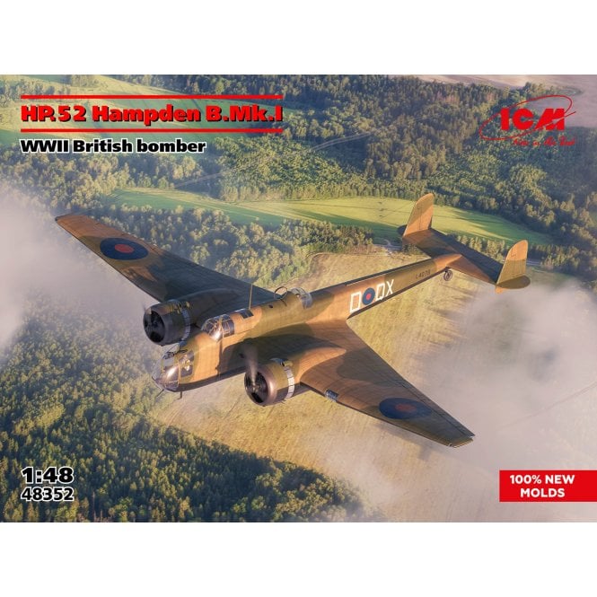 ICM HP.52 Hampden B.Mk.I WWII British Bomber (1:48)