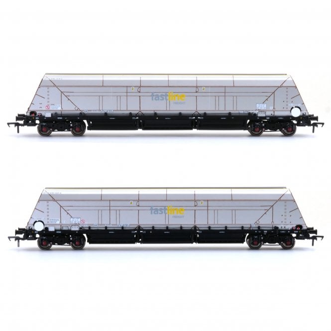 Accurascale HYA Bogie Hopper Wagon - Fastline Freight / GE - Twin Pack 2