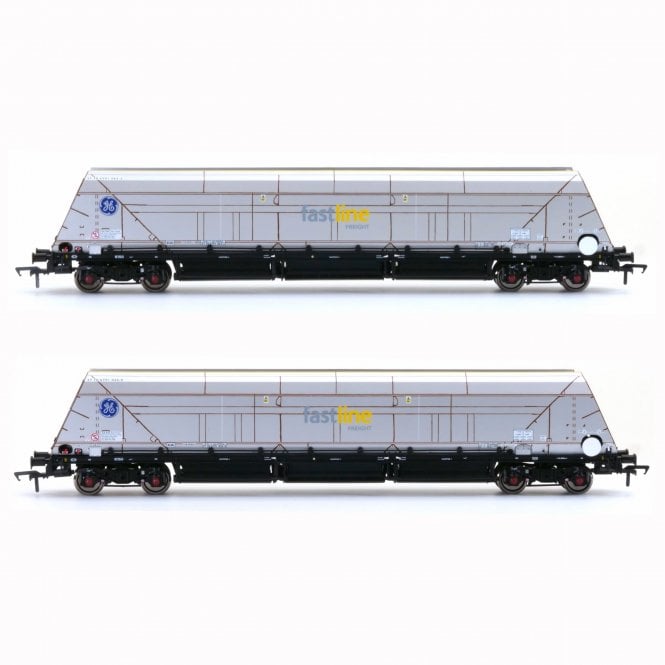 Accurascale HYA Bogie Hopper Wagon - Fastline Freight / GE - Twin Pack 3