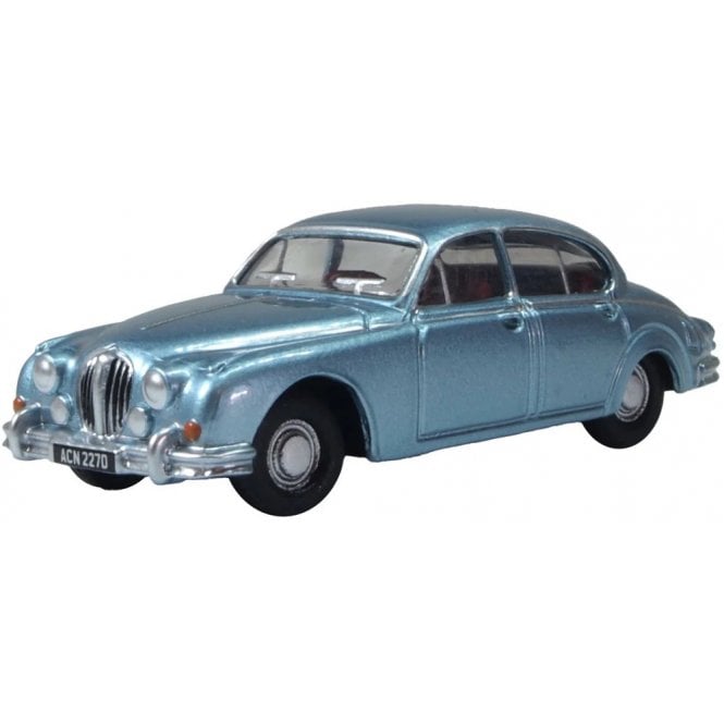 Oxford Diecast Jaguar Mk2 - Opalescent Silver Blue (1:76)