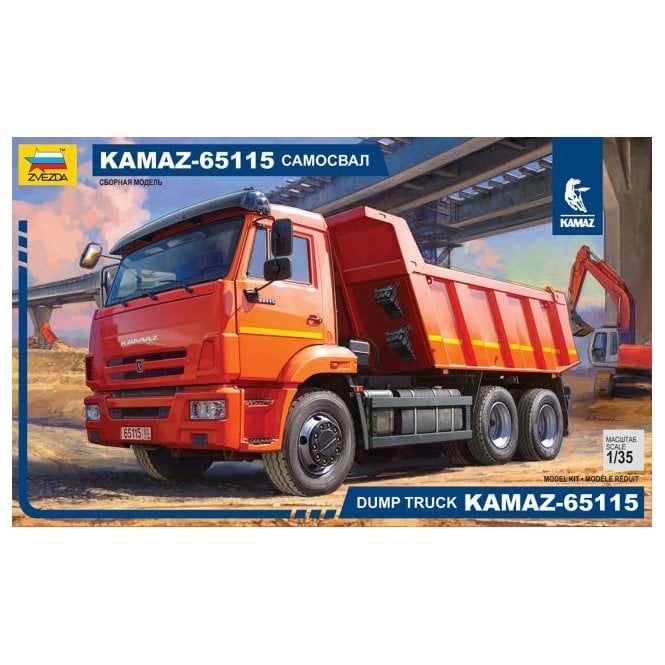 Zvezda KAMAZ 65115 Dump Truck (1:35)