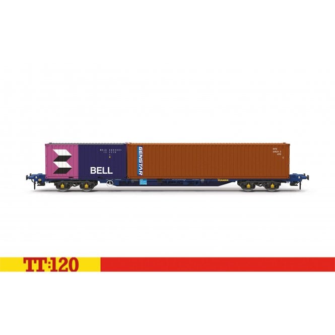 Hornby KFA Touax Blue 93458 w/ Bell 20ft & Genstar 40ft (TT)