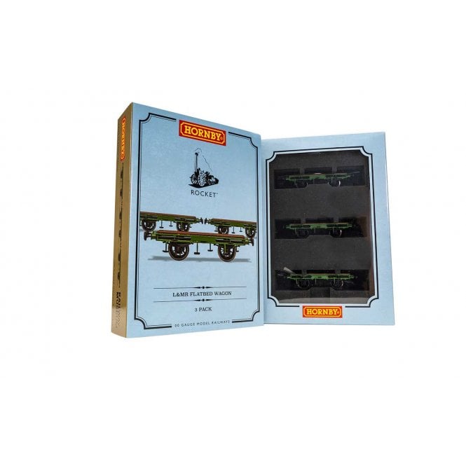 Hornby L&MR Flat Bed Wagon Pack - Era 1