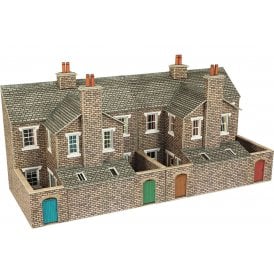 L/R House Back - Stone - OO Scale