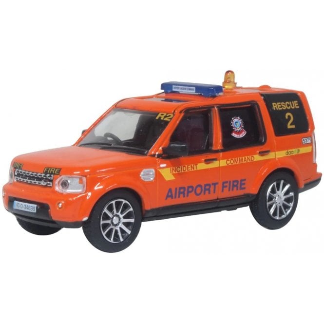 Oxford Diecast Land Rover Discovery 4 Dublin Airport Fire Service (1:76)