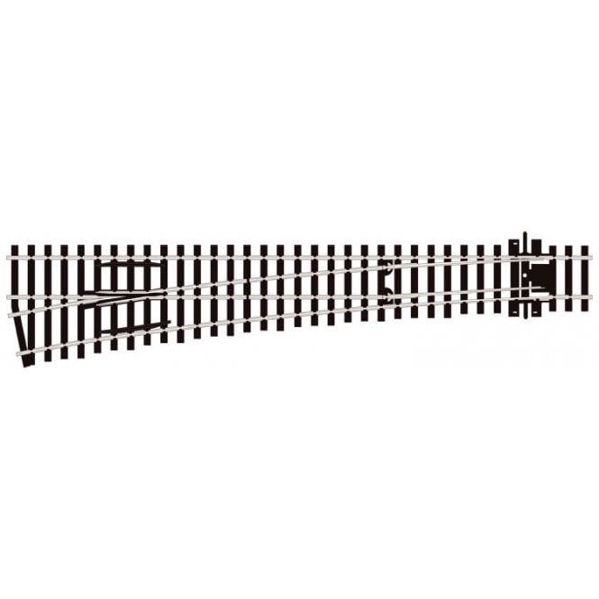 Peco Large Radius Left Hand - Code 75 - Electrofrog