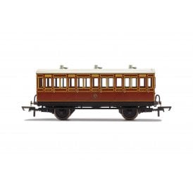 LB&SCR 4 Wheel Coach 3rd Class Fitted Lights 881 - Era 2