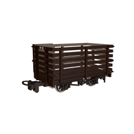 Livestock Wagon Plain Brown No.25 (OO-9)