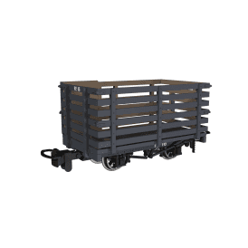 Livestock Wagon Plain Dark Grey No.16 (OO-9)