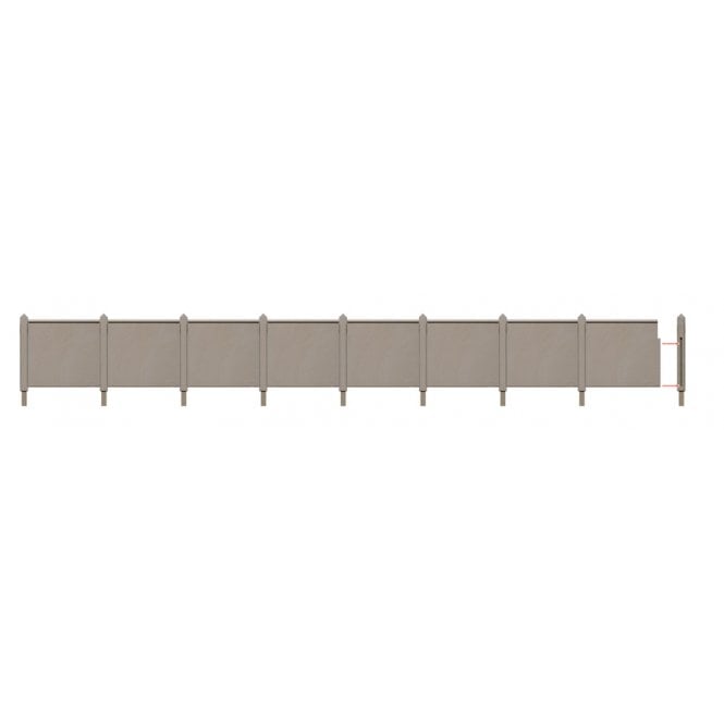 LK744 Concrete Fencing