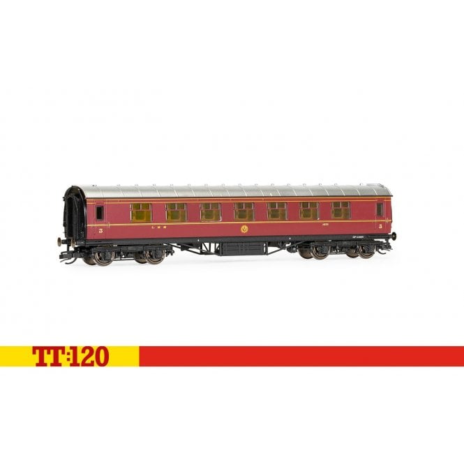 Hornby LMS 57' Corridor Third LMS Maroon 1573 (TT)
