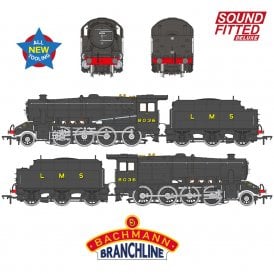 LMS 8F with Riveted Tender 8036 LMS Black (Sound Fitted Deluxe)