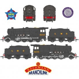 LMS 8F with Riveted Tender 8233 LMS Black