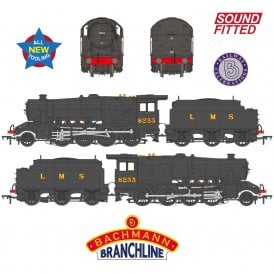 LMS 8F with Riveted Tender 8233 LMS Black (Sound Fitted)