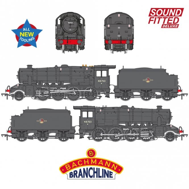 Bachmann LMS 8F with Welded Tender 48703 BR Black (Late Crest) (SFD)