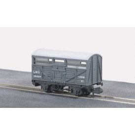 LMS 8t Cattle Wagon LMS Light Grey '294528' (N)