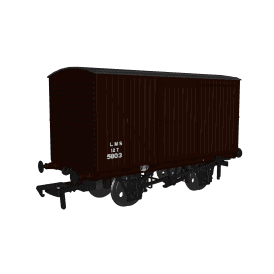 Rapido UK LMS D1663 Van LMS (post-36) Bauxite No.5803