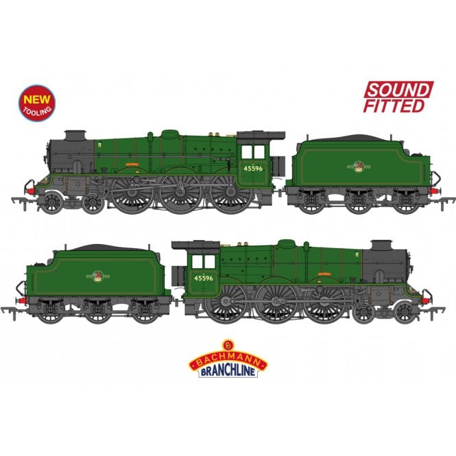 Bachmann LMS Jubilee 45596 'Bahamas' BR Lined Green (Late) (SF)