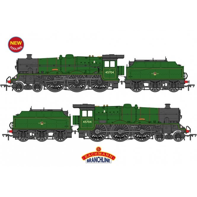 Bachmann LMS Jubilee 45704 'Leviathan' BR Lined Green (Late)