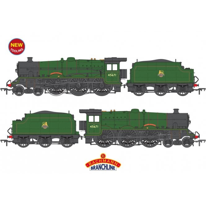 Bachmann LMS Jubliee 45671 'Prince Rupert' BR Lined Green (Early)
