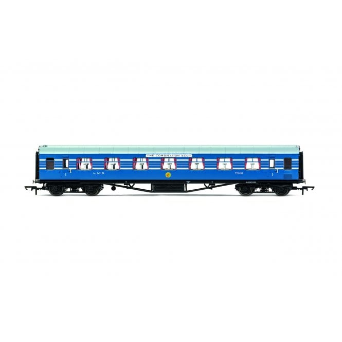 Hornby LMS, Stanier D1902 Coronation Scot 65' RFO, 7508- Era 3