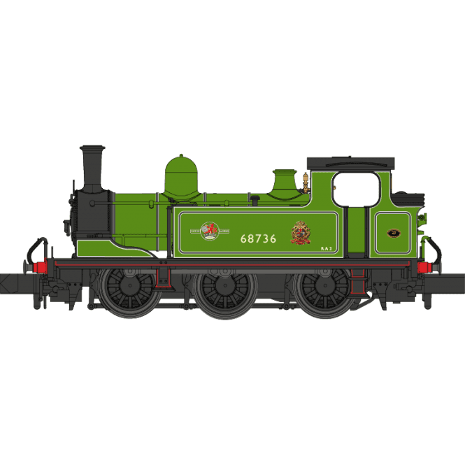 Dapol LNER J72 '68736' BR Lined Apple Green (York Station Pilot) (N)