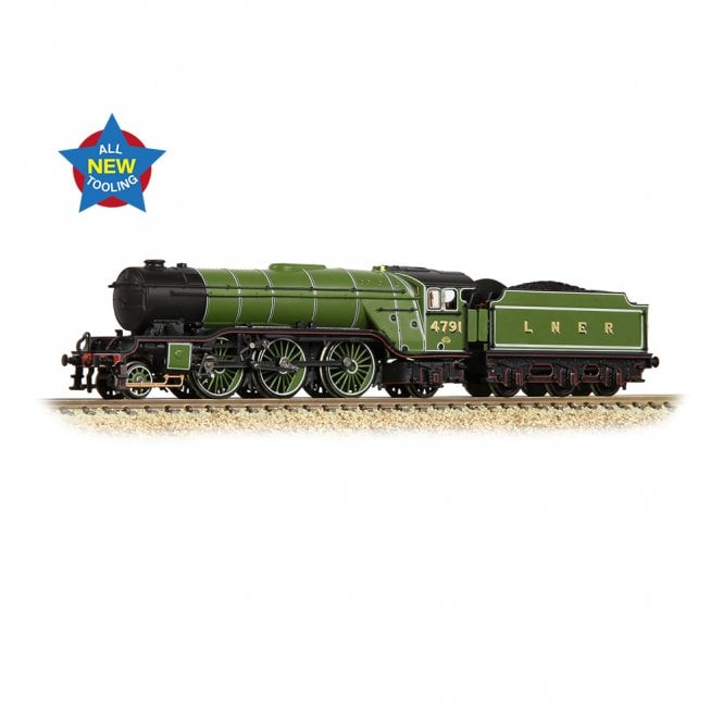 Graham Farish LNER V2 4791 LNER Lined Green (Original) (N)