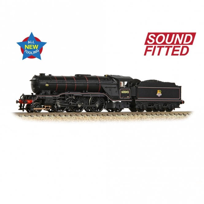 Graham Farish LNER V2 60845 BR Lined Black (Early Emblem) DCC S/F
